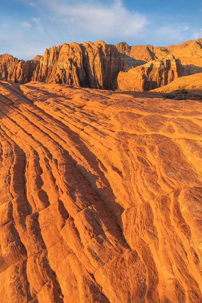Sunrise on Petrified Dunes slickrock formations-Snow Canyon State Park-Utah art print by Alan Majchrowicz for $57.95 CAD